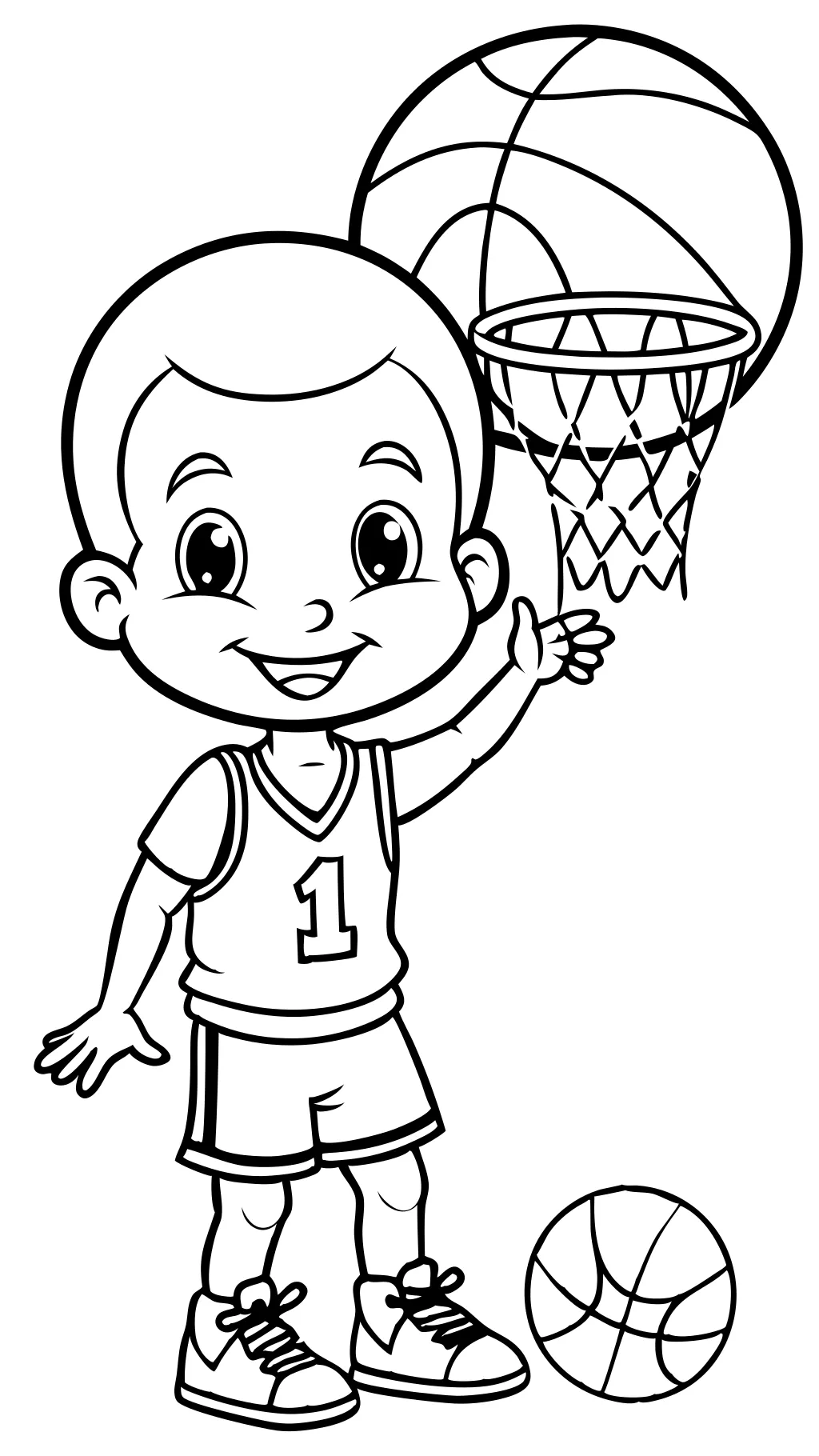 coloriages de basket-ball gratuit